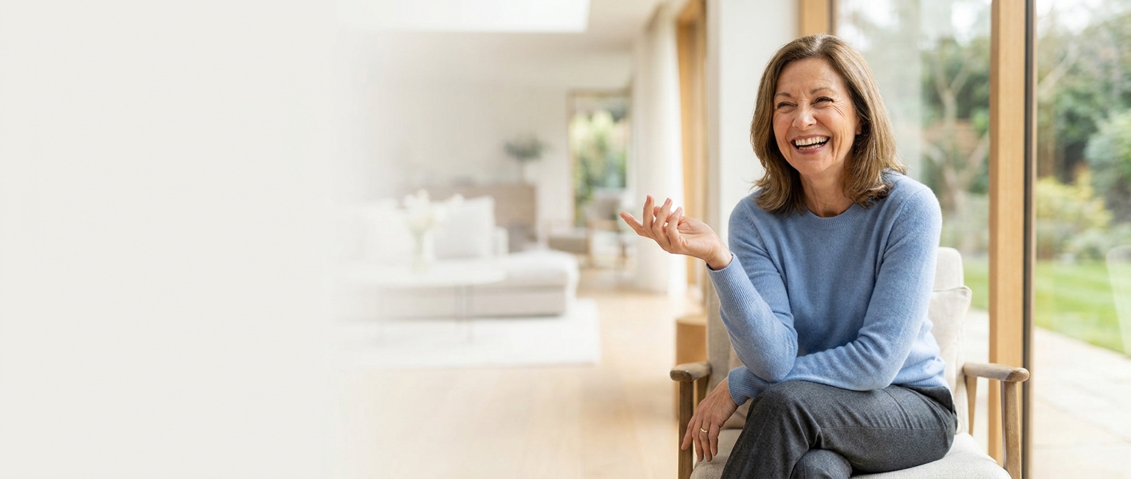 Dental implant patient smiling with confidence