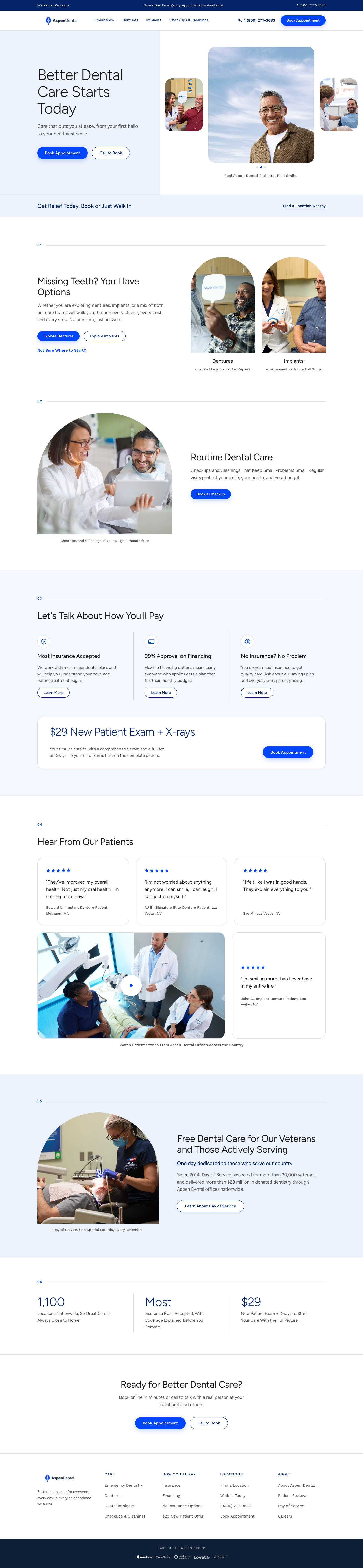 Aspen Dental — Website