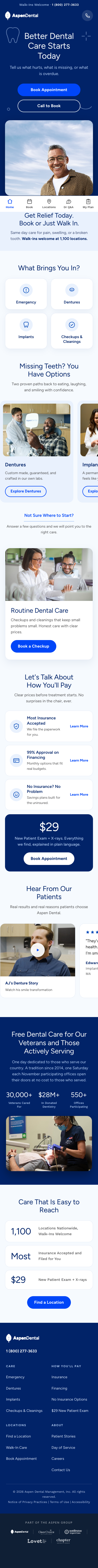 Aspen Dental — App (Home)