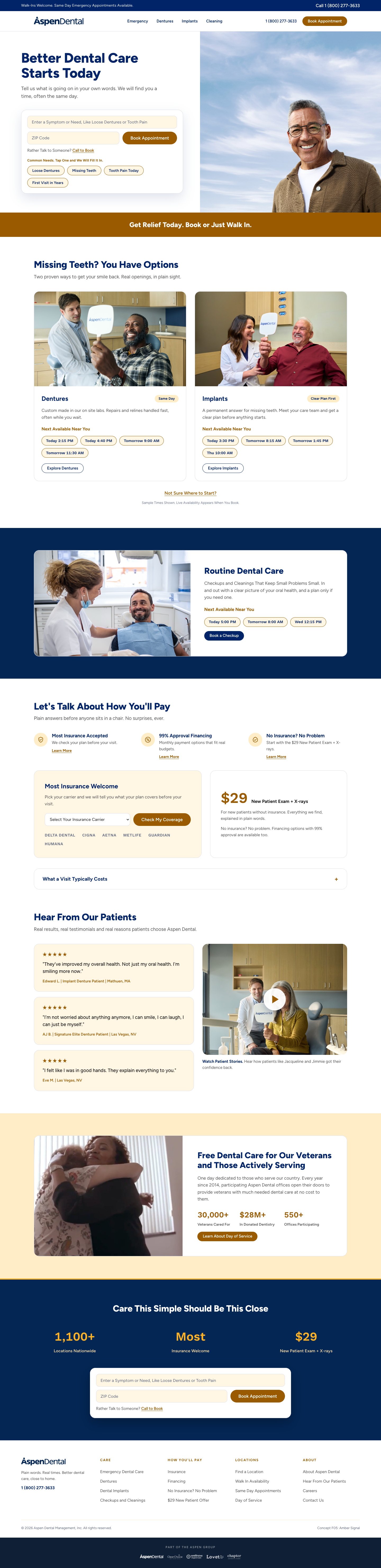 Aspen Dental — Website