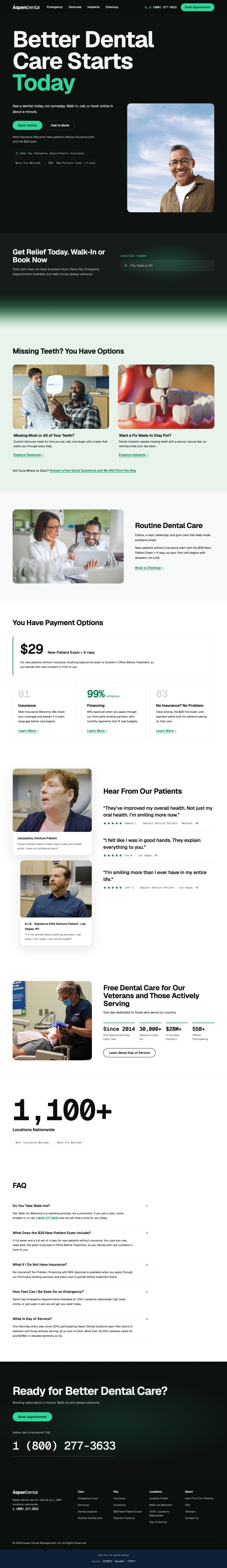 Aspen Dental — Website