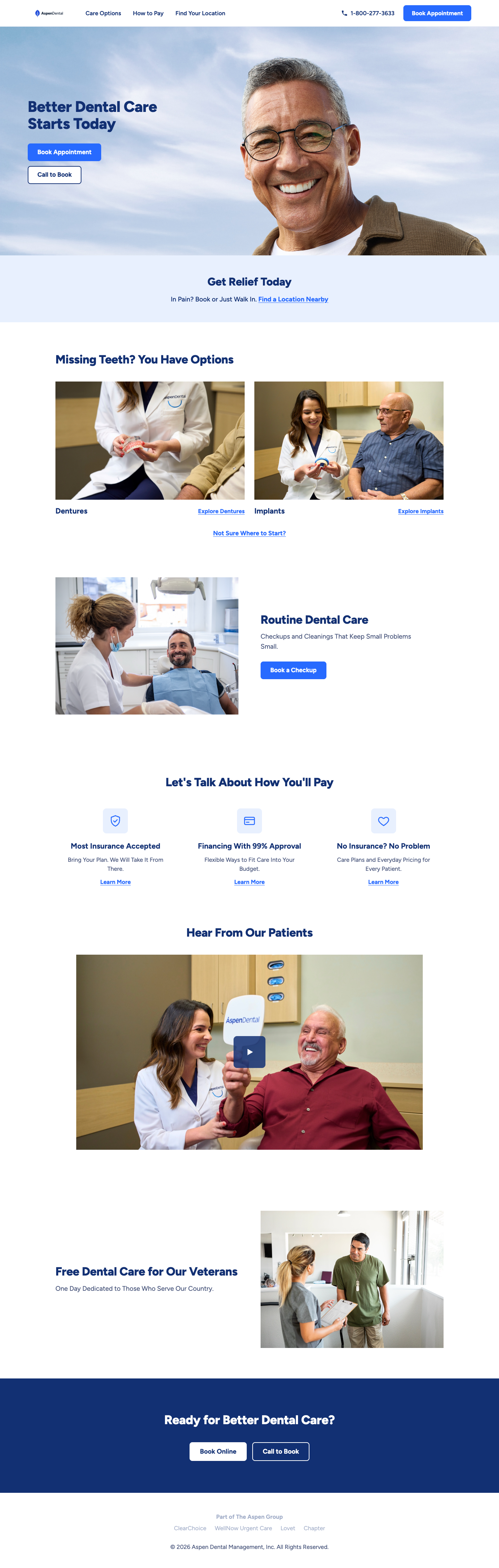 Aspen Dental — Website