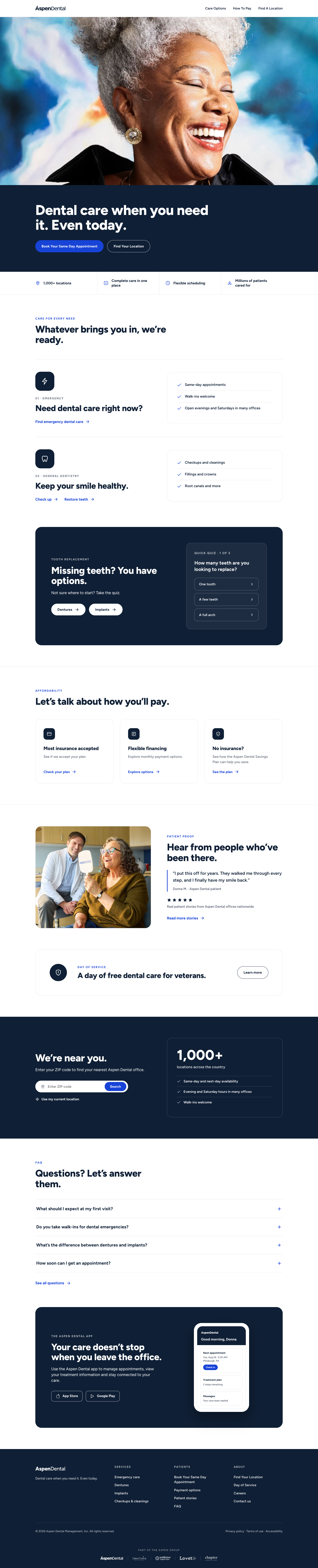 Aspen Dental — Website